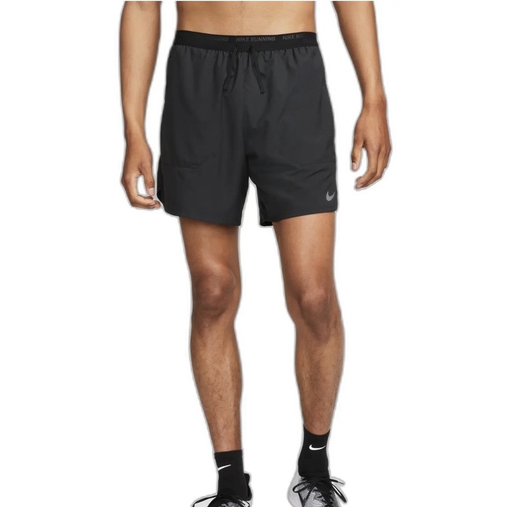Nike Men's Dri-FIT Stride 2-in-1 Running Shorts Size XL 7" Inseam Black DM4759